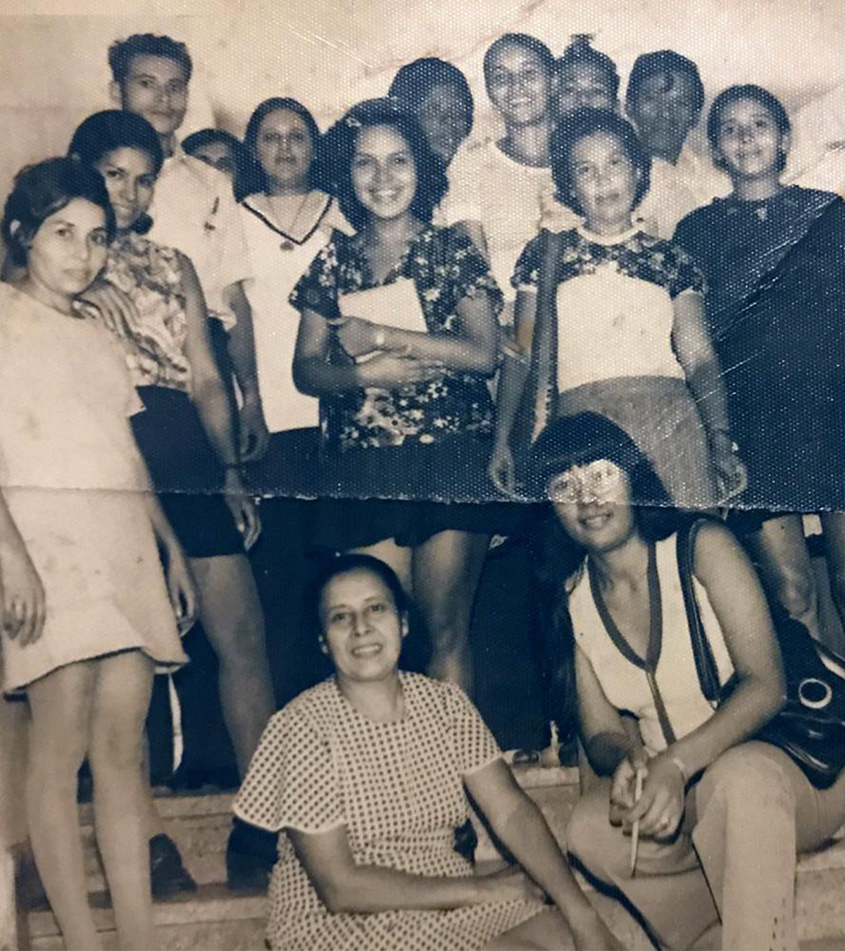 Joseph Rosales with his family and grandmother Mercedes Aguilar Pineda